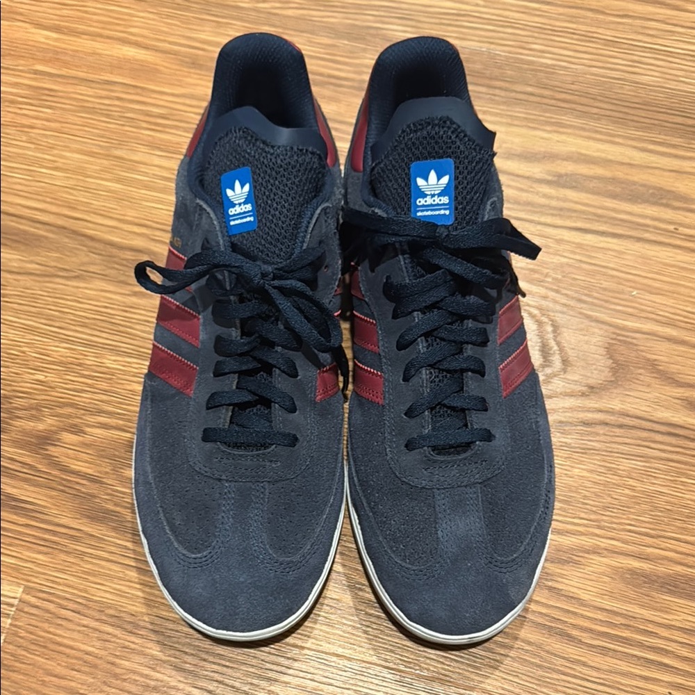 Adidas Men's Navy and Red Sneakers
